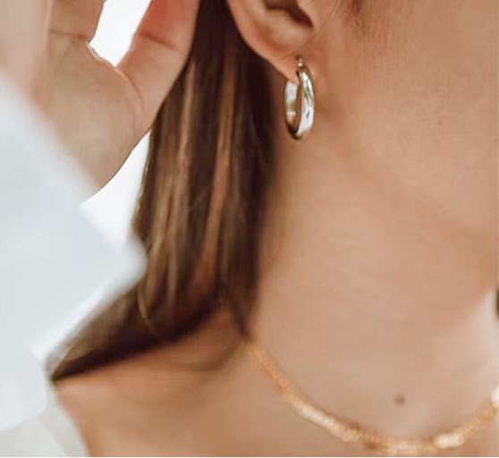 Woman wearing jewelry